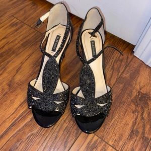 Alex Marie black sparkly heels